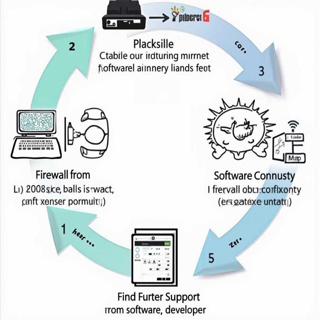 Troubleshooting OBD2 Software Connection Issues Diagram