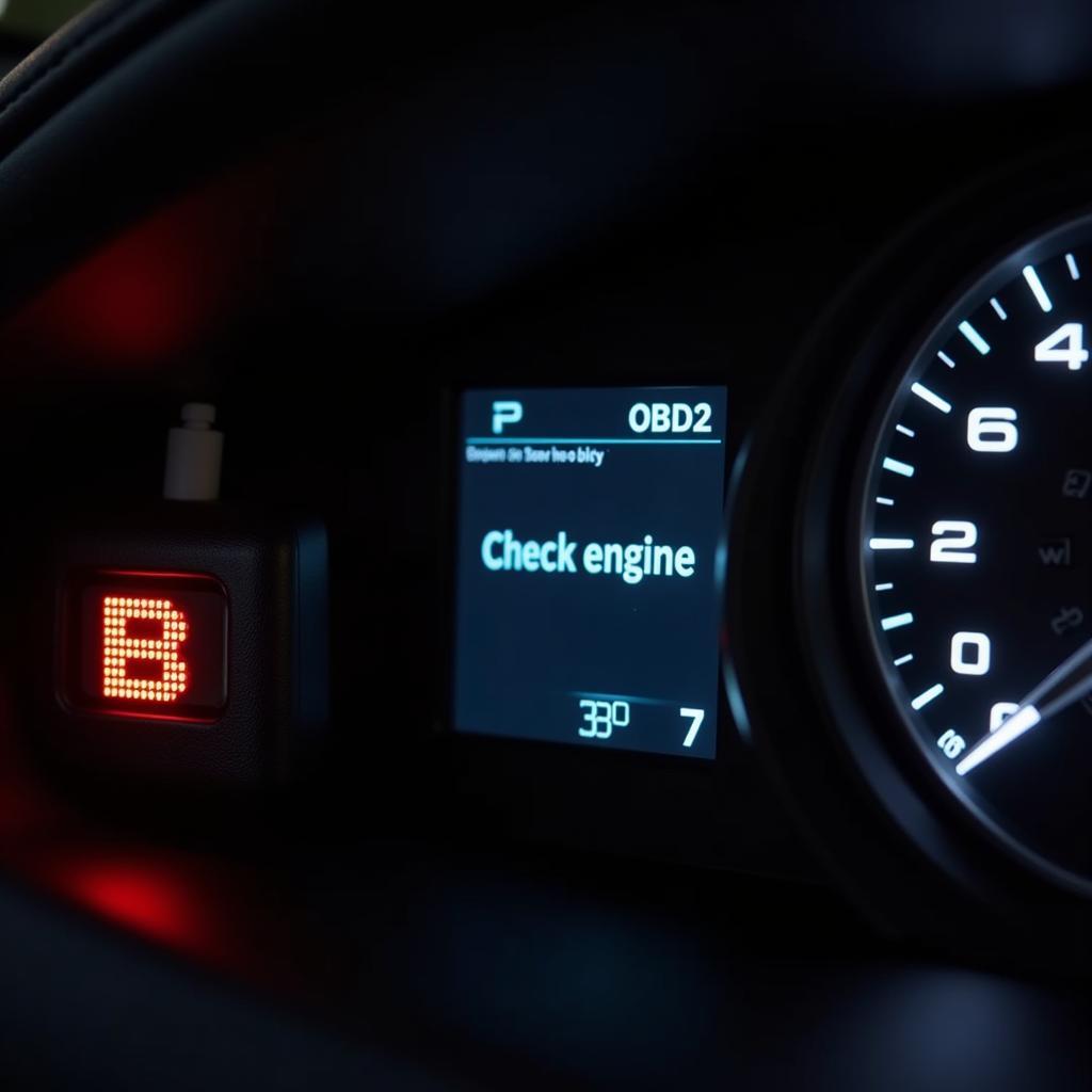 Type B OBD2 Code on Dashboard