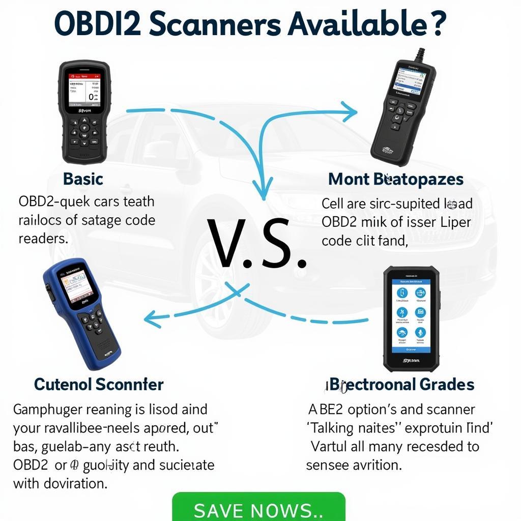 Different Types of Car Diagnostic OBD2 Scanners