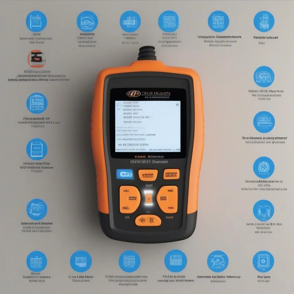 U480 OBD2 scanner screen displaying car diagnostic fault codes