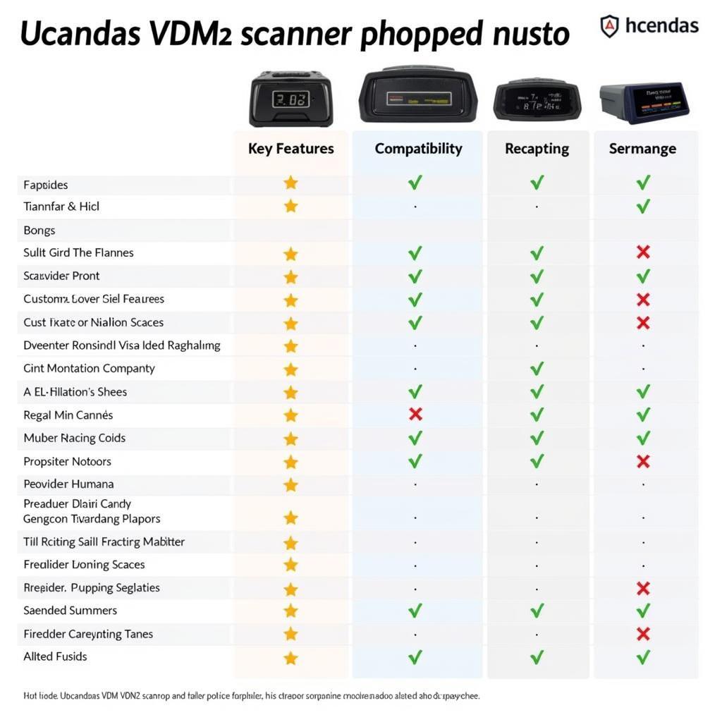 Ucandas VDM Scanner Compared to Competitors