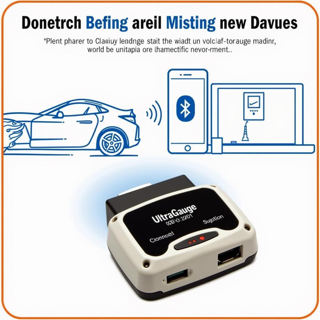 UltraGauge OBD2 Scanner with Bluetooth Connectivity