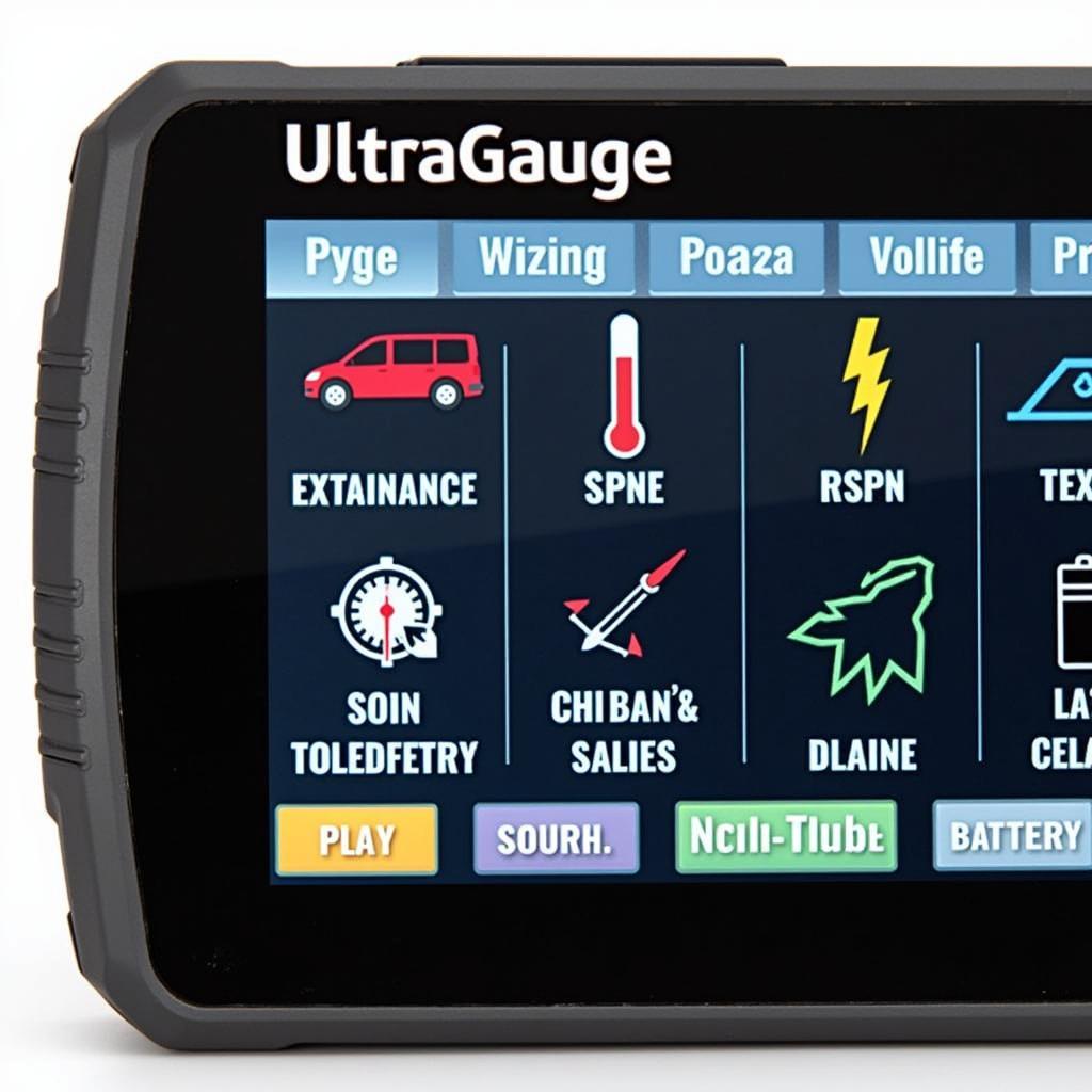 UltraGauge OBD2 Scanner Displaying Engine Data