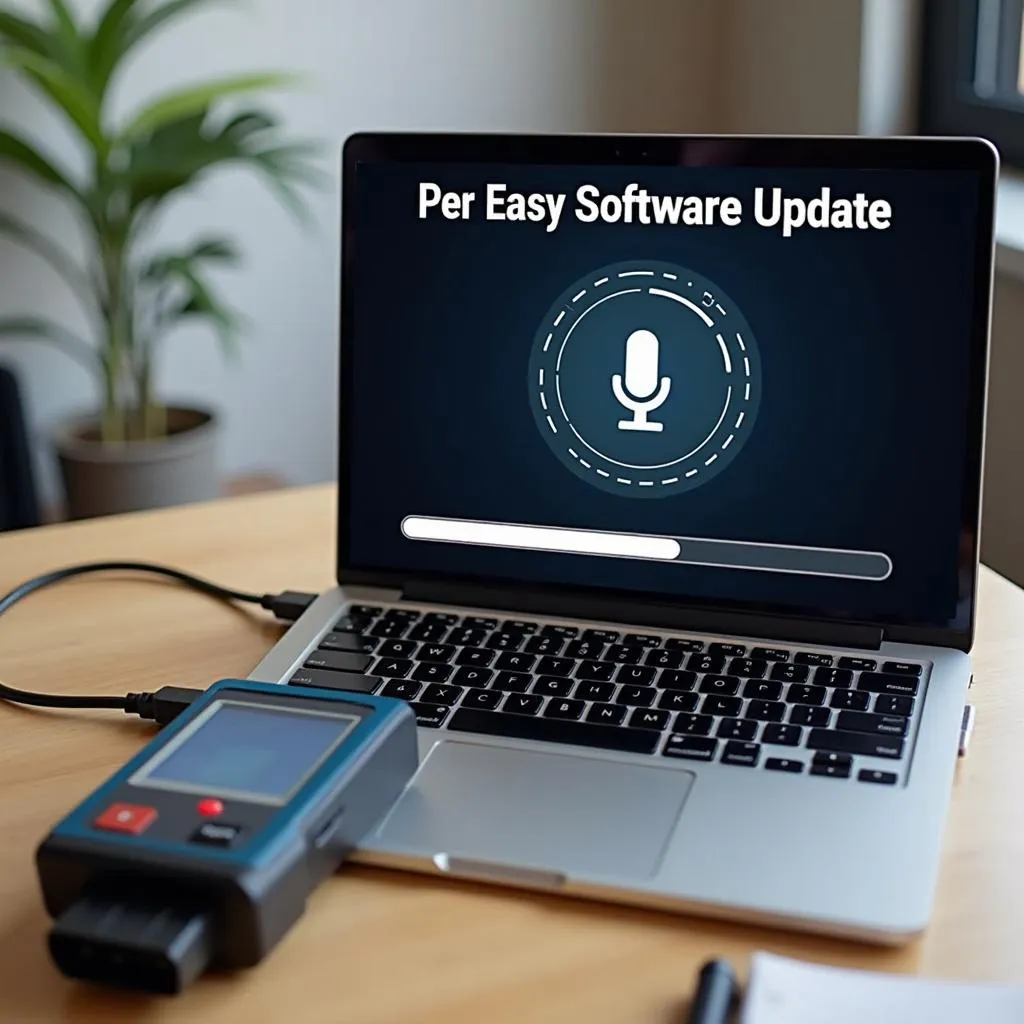 Updating OBD2 scanner software on a laptop