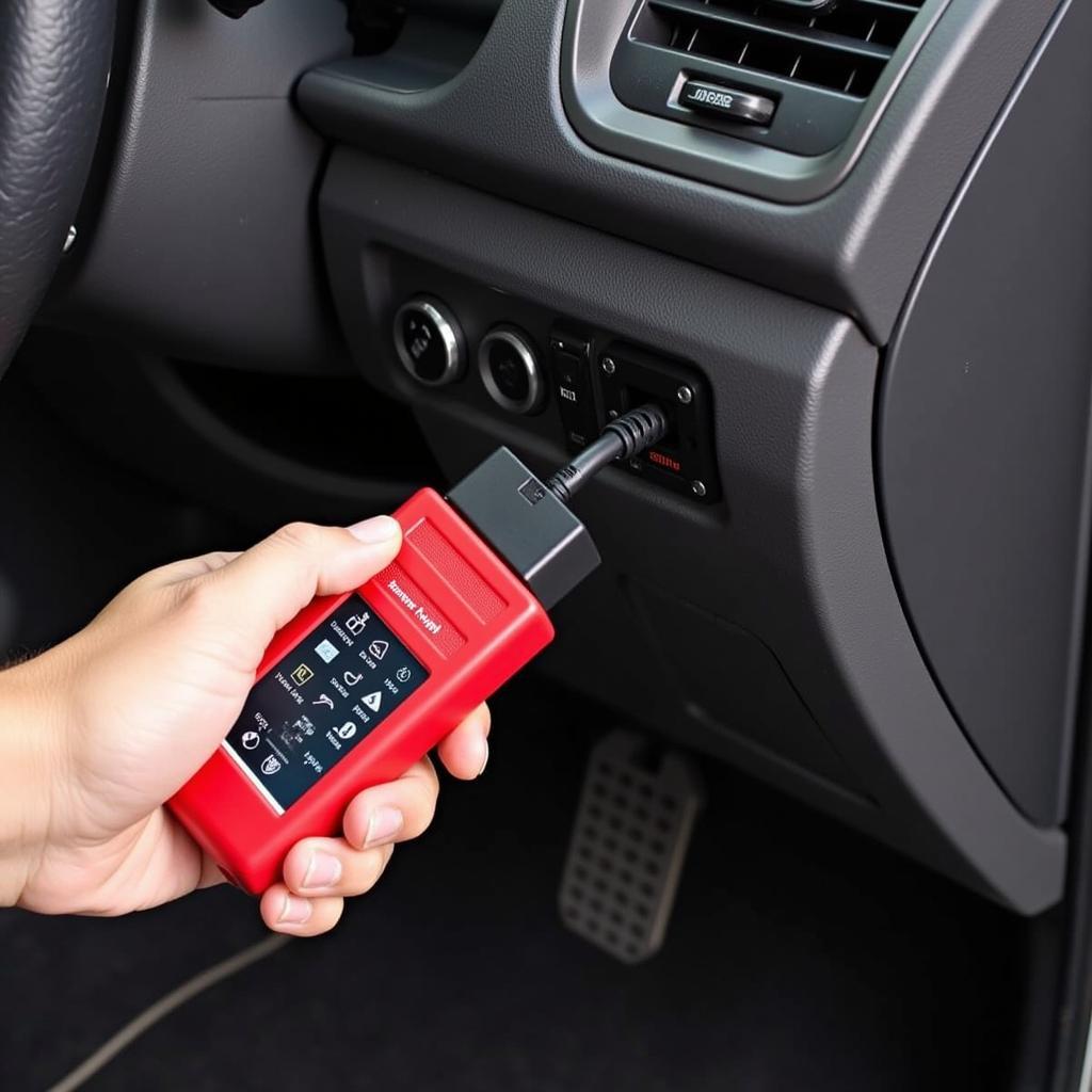 Connecting Harbor Freight OBD2 Scanner to Car