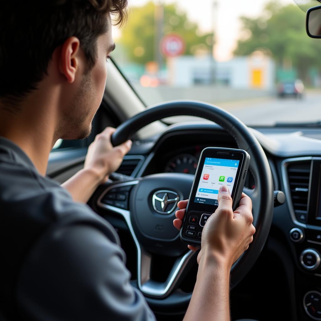 Using an OBD2 Scanner on a Car in Mexico