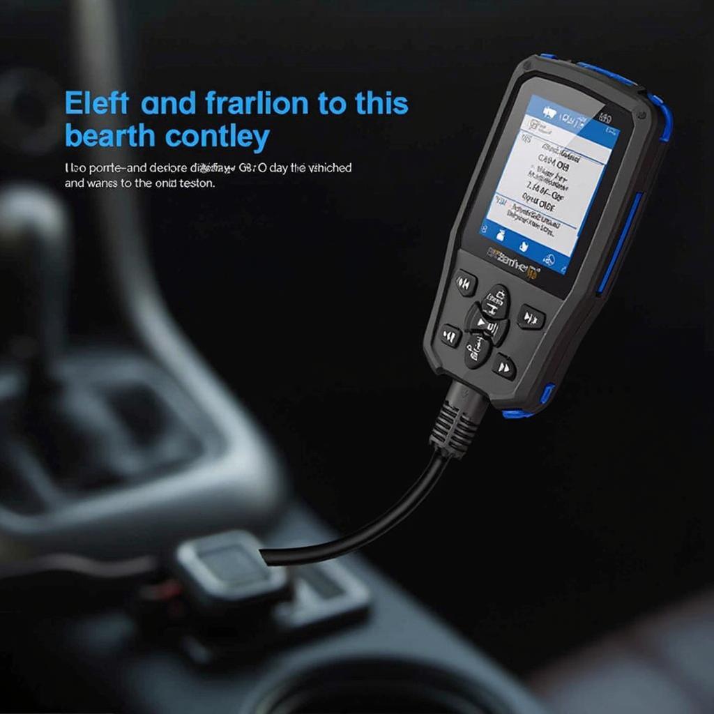 v310 OBD2 Scanner connected to a car's OBD port