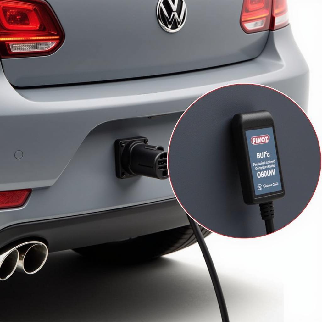 VAG KKL Cable Connected to OBD2 Port