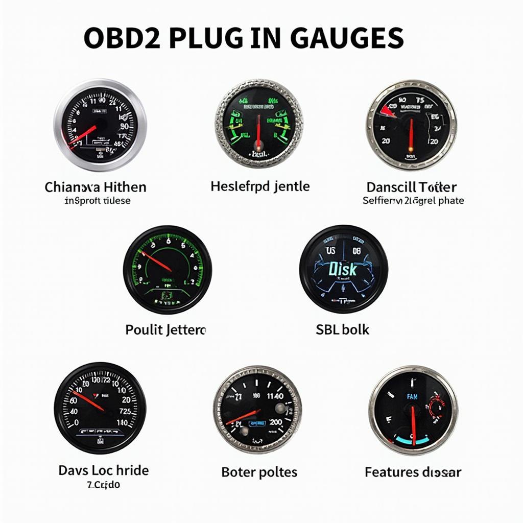 Various OBD2 Plug In Gauges