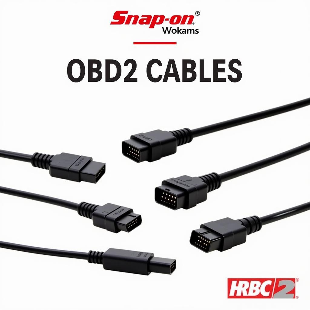 Different types of Snap-on OBD2 cables for various car models