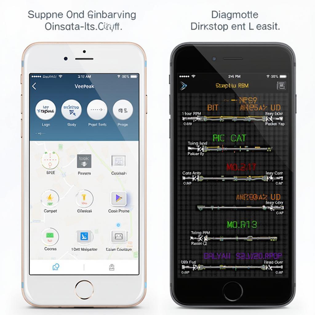 VeePeak OBD2 Scanner App Interface on Smartphone