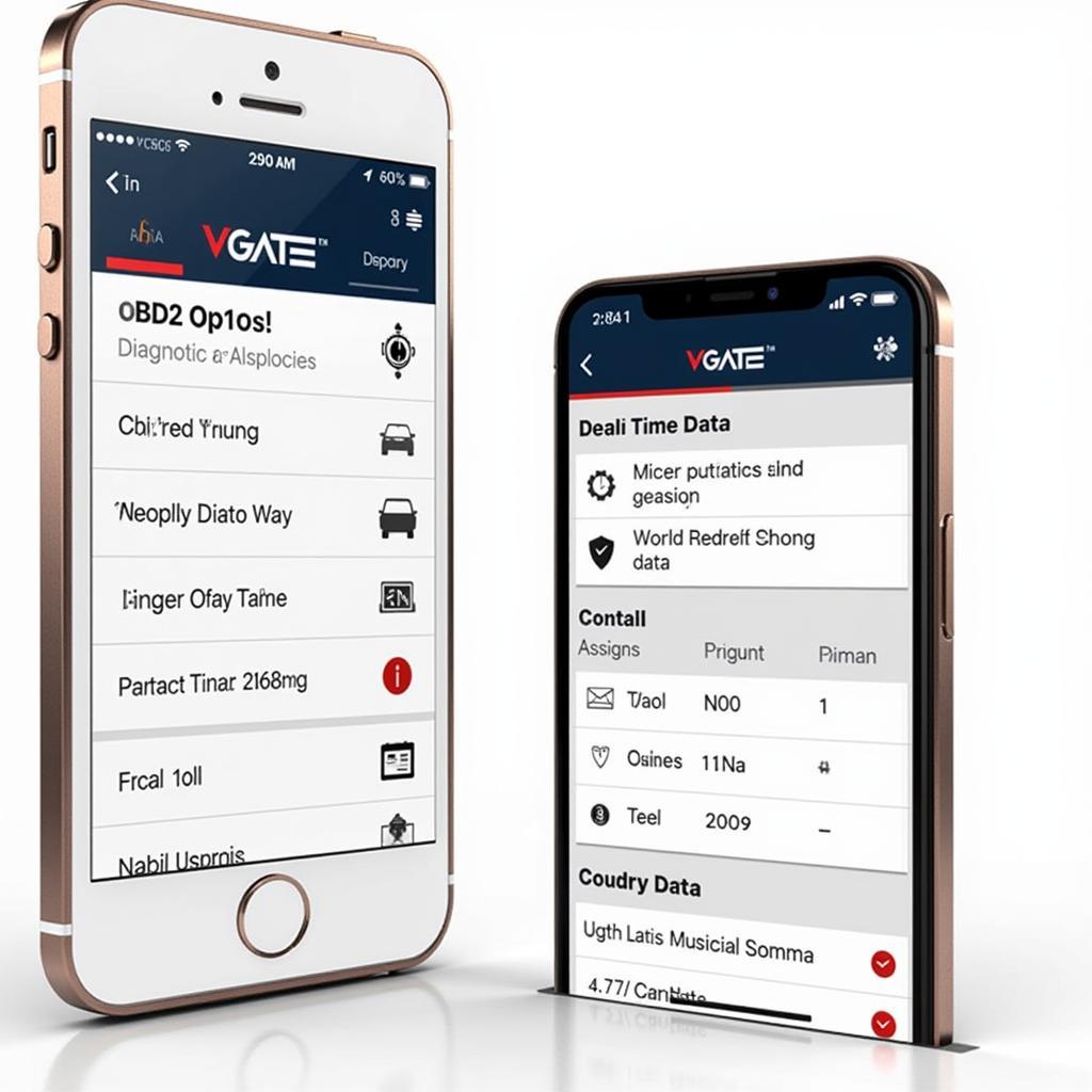 Vgate OBD2 App Interface