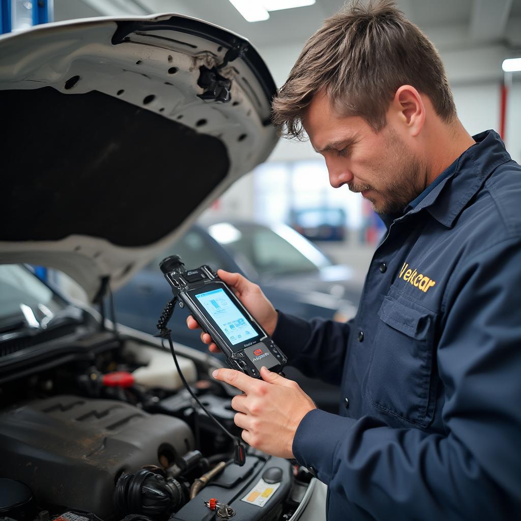 VieCar CY-300 Being Used by Mechanic