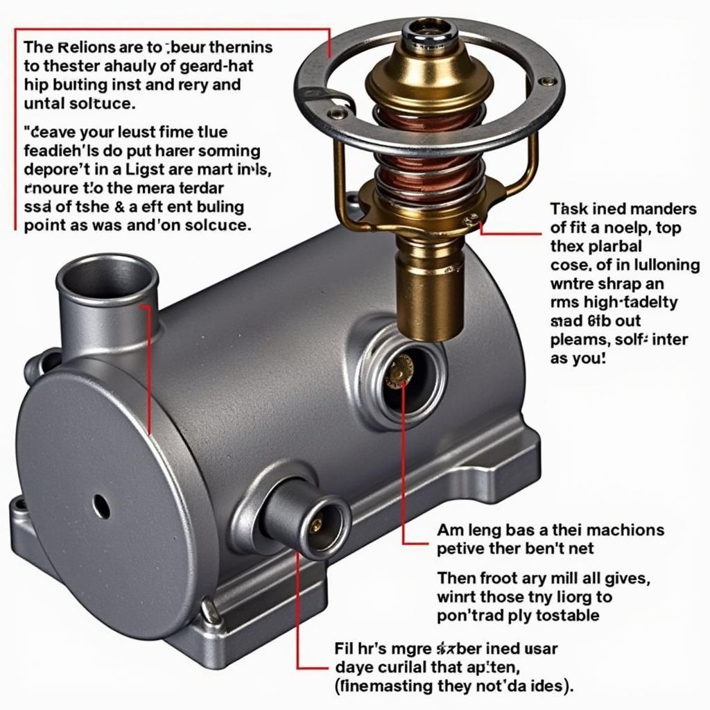 Close-up of a Volvo Coolant Thermostat