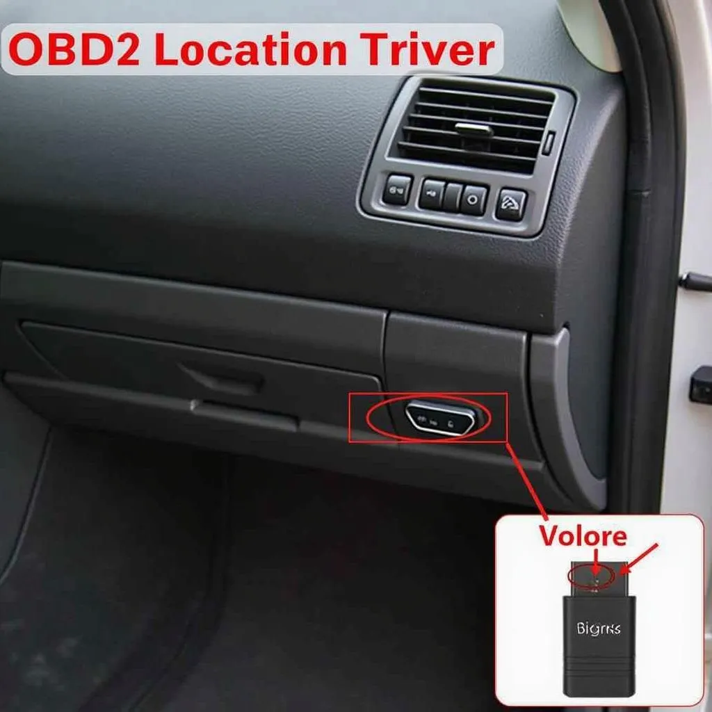 Volvo S40 OBD2 Port Location