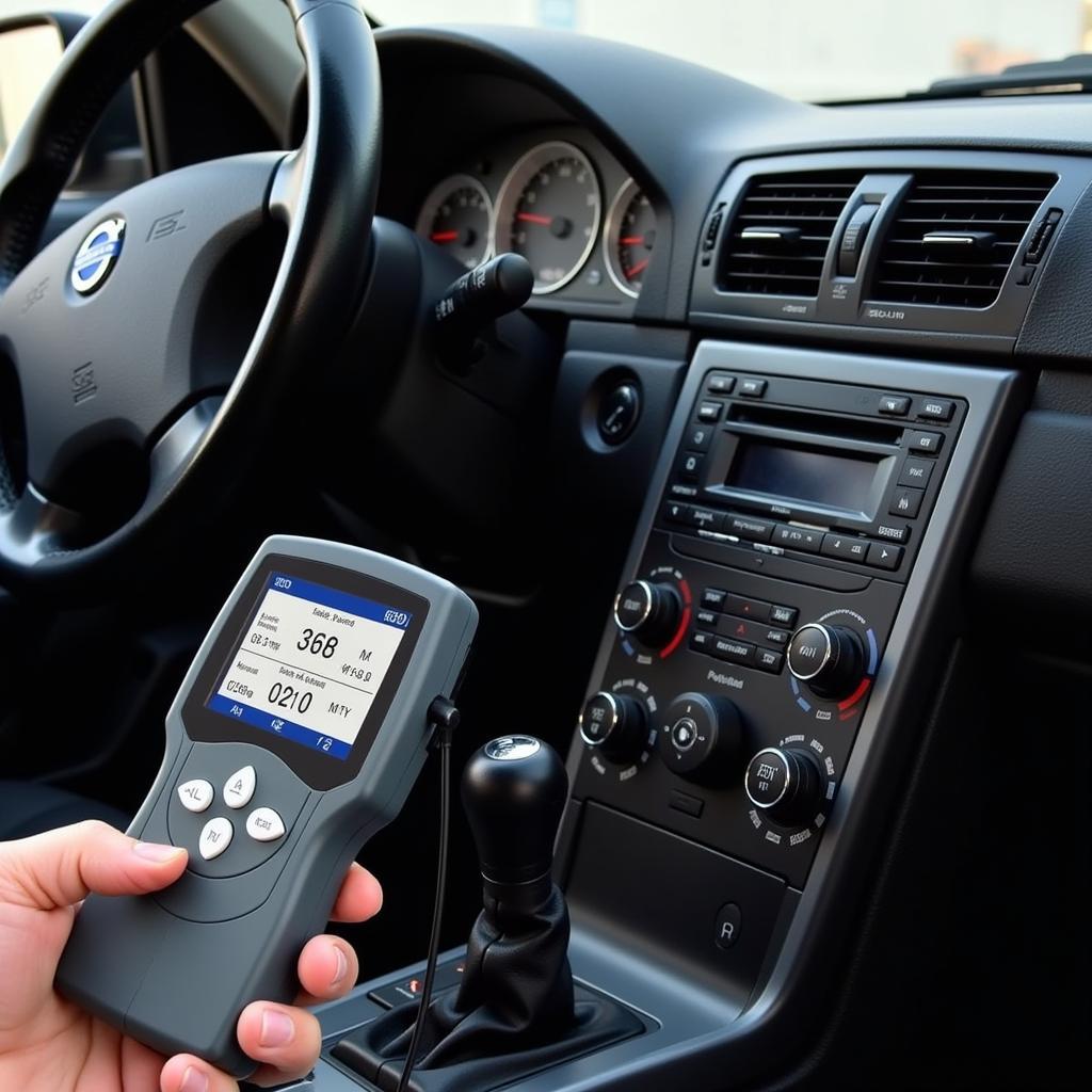 Volvo S40 OBD2 Scanner in Action