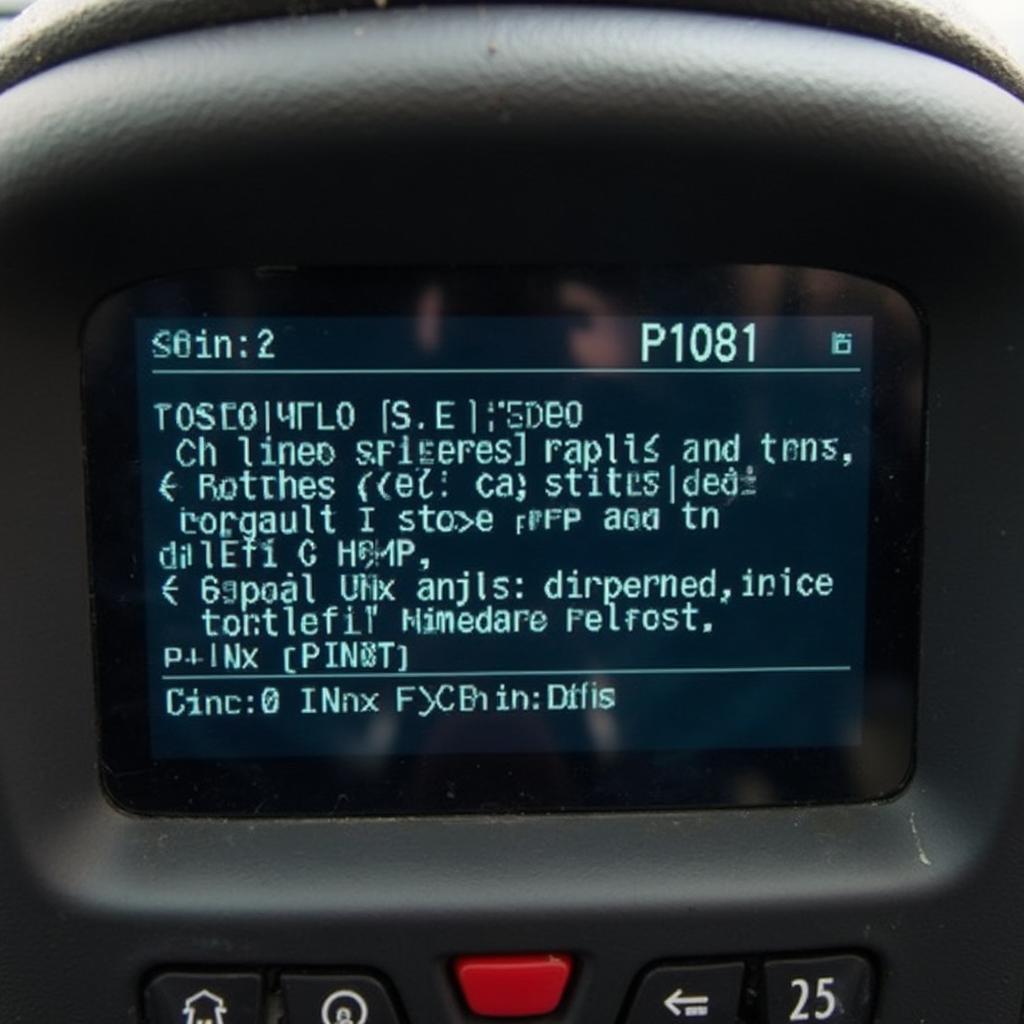 Volvo V70 OBD2 Scanner Displaying P1081 Code