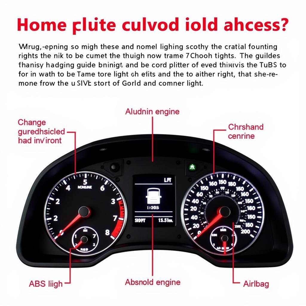 VW Golf Mk4 Dashboard Warning Lights