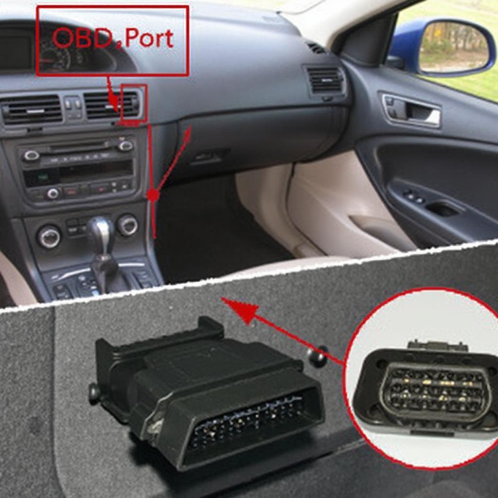 OBD2 Port Location on a VW Passat