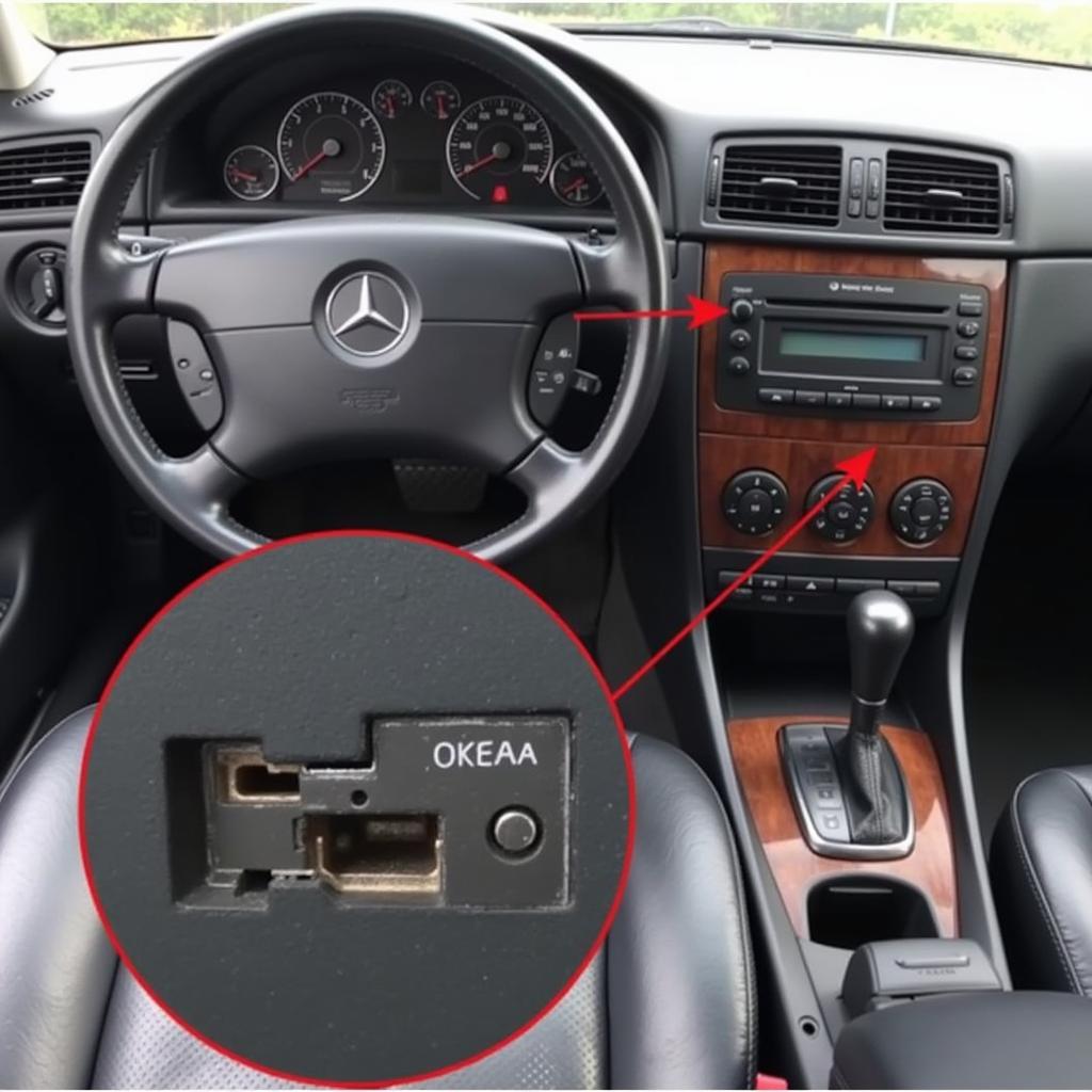 Mercedes W210 OBD2 Port Location