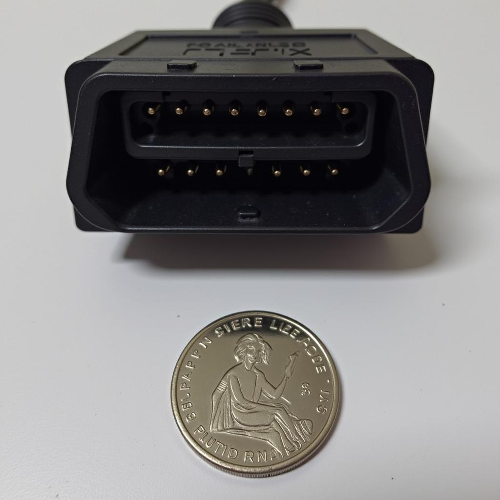 Close-up of OBD2 Connector in W220