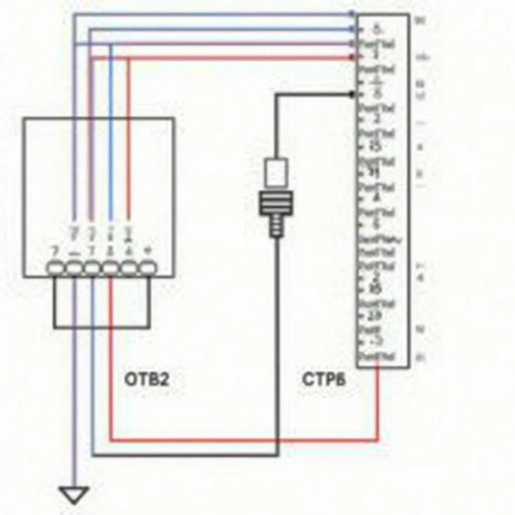 Schematic Diagram of OBD2 to USB Cable Connections