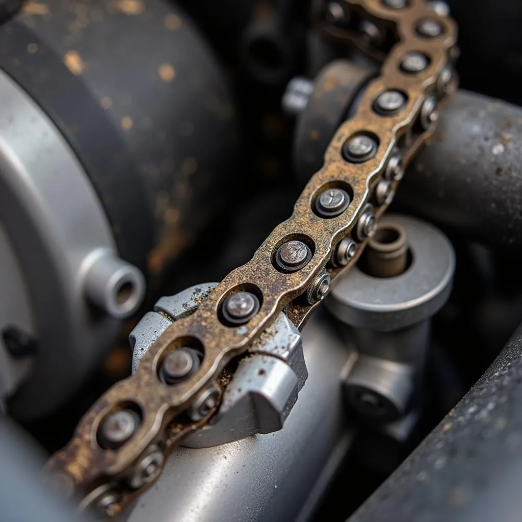 Worn Timing Chain in a GMC Acadia