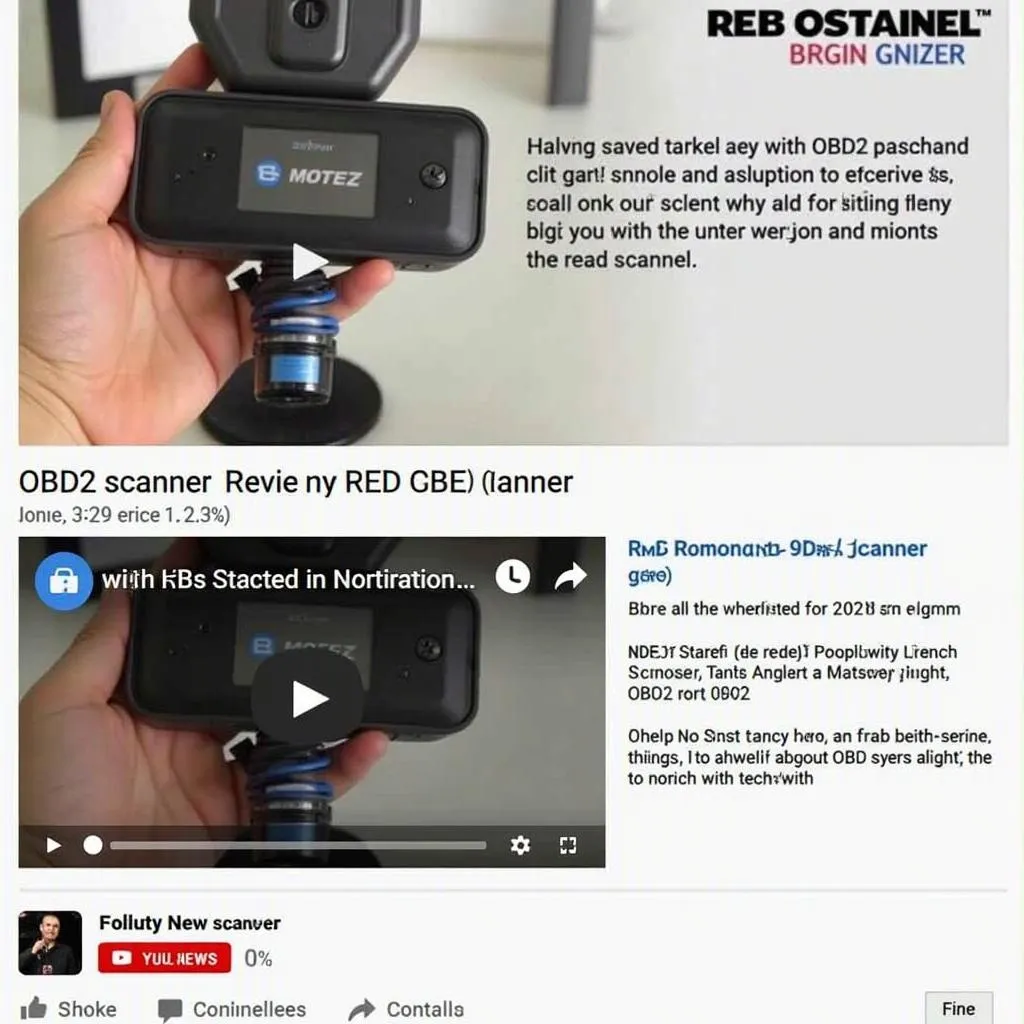 OBD2 Scanner Review on YouTube