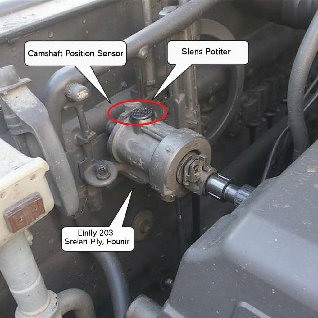 Location of the Camshaft Position Sensor on a 2003 Chevy 1500 Engine