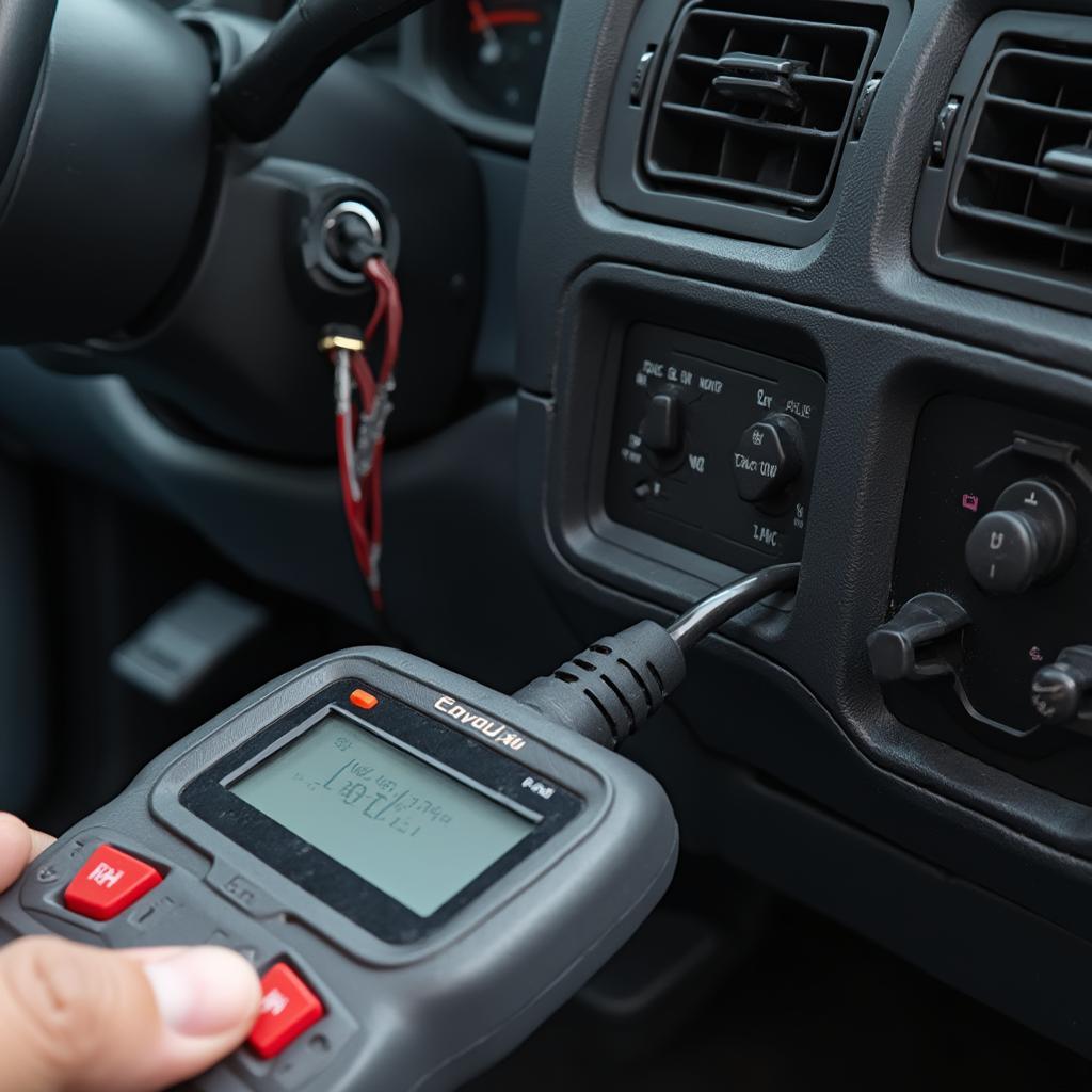 OBD2 Scanner Displaying P0341 Code on a 2003 Chevy 1500