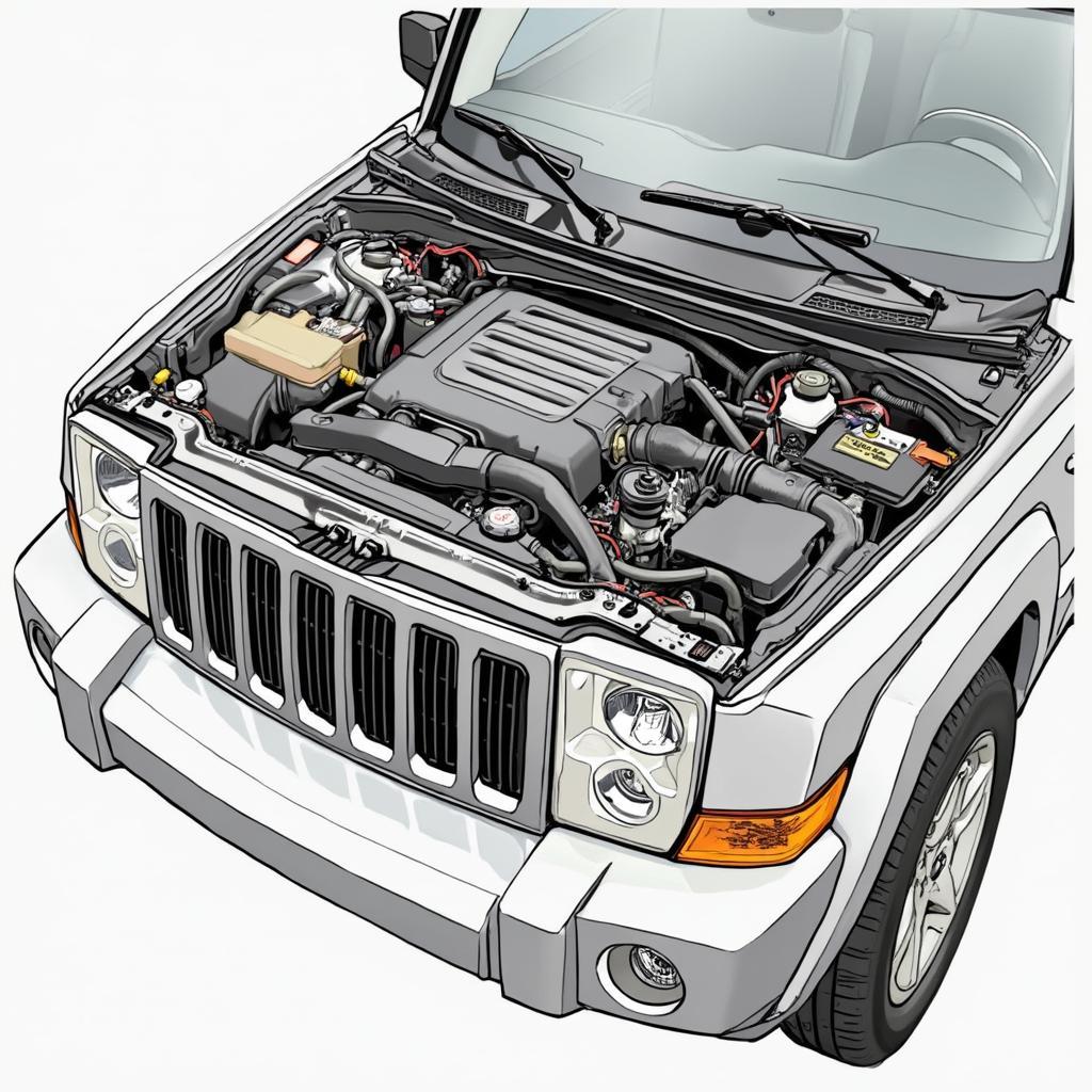 07 Jeep Commander Engine Bay - Identifying Potential Issues