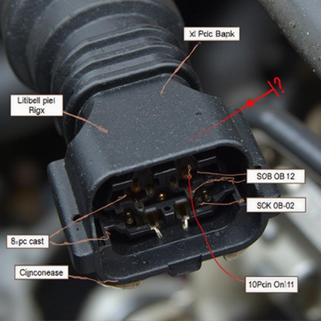 12 Pin OBD2 Port Connector on LT1 Engine