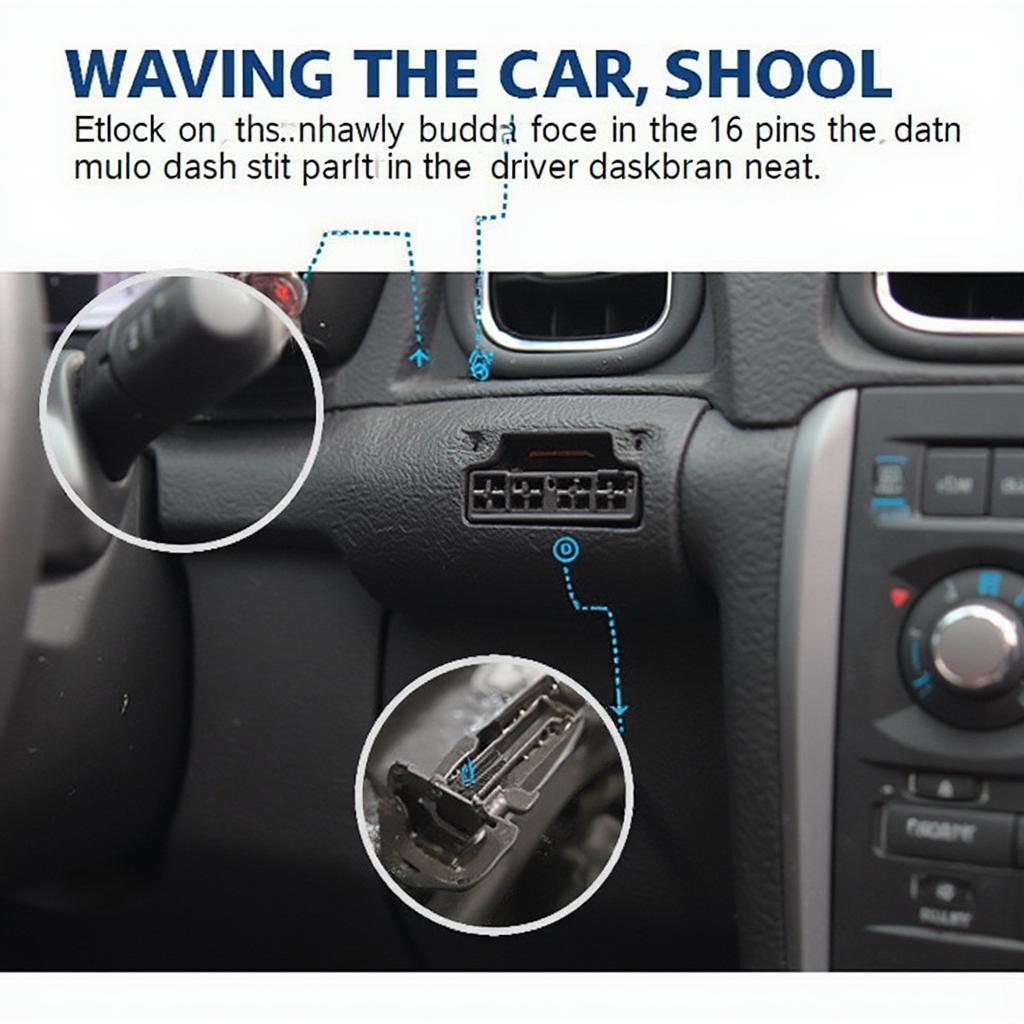 12 Volt CLA OBD2 Connector in a Car