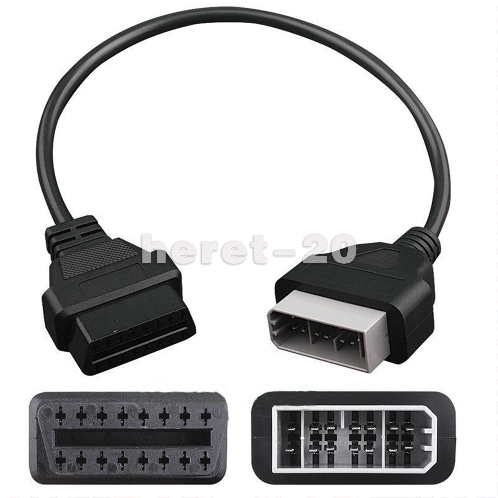 14pin to OBD2 16pin Code Reader Diagnostic Scanner Connector Cable For Nissan