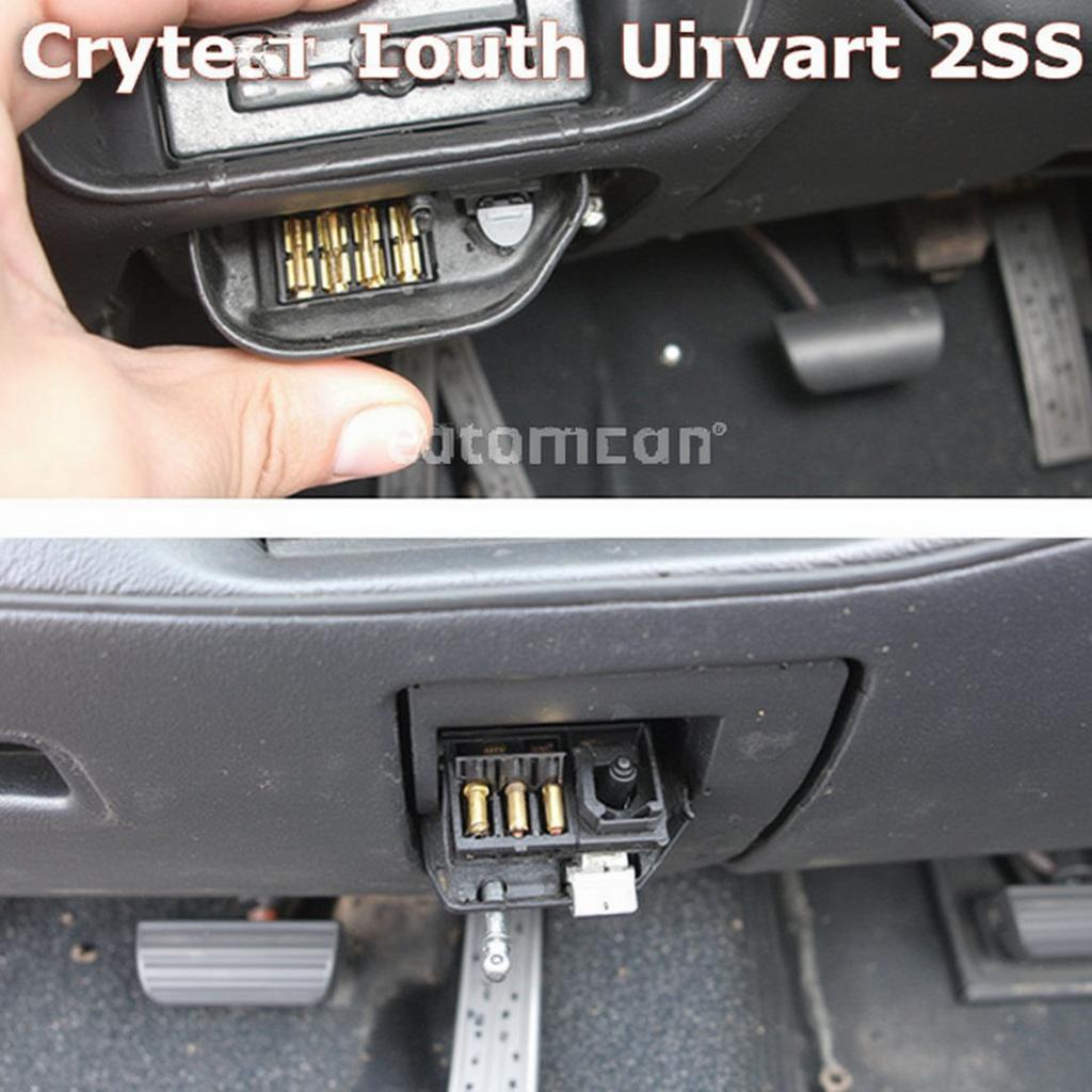 1987 Nissan 300zx Consult Connector Location under the Dashboard