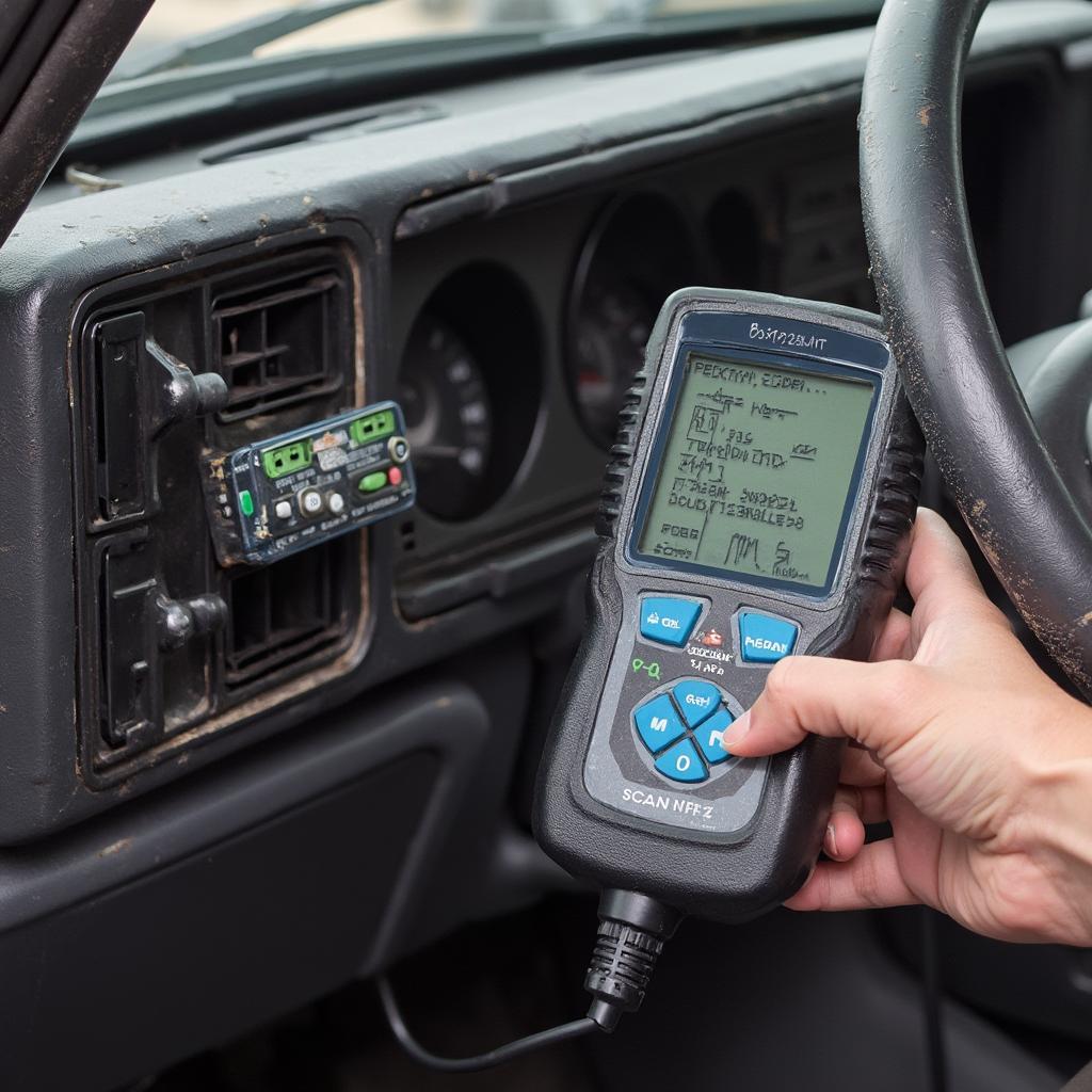 Retrieving codes from a 1990 Dodge Dakota using a scan tool