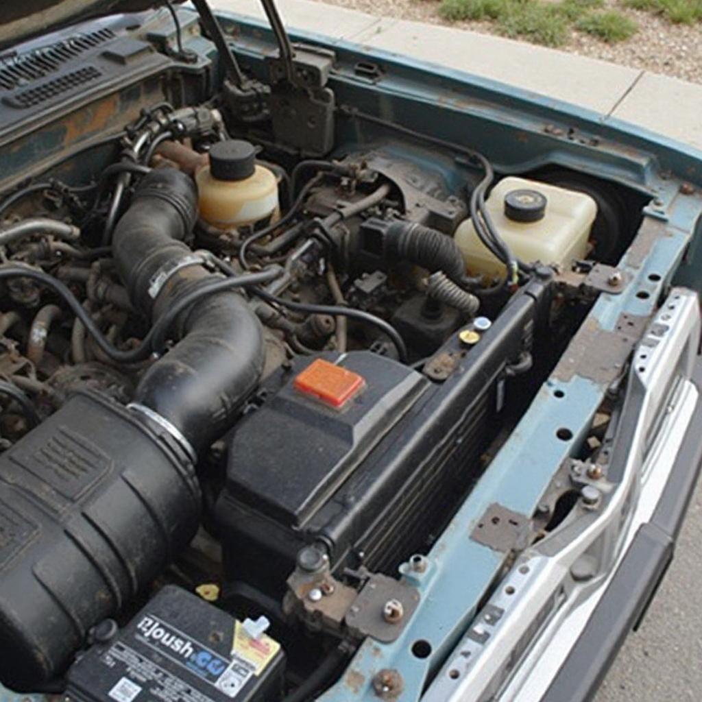 1990 Dodge Dakota OBD1 Connector Location under the hood near firewall