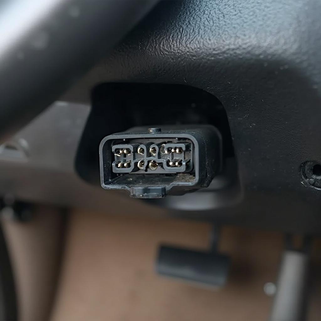 1992 Honda Civic OBD2 Connector Under the Dash