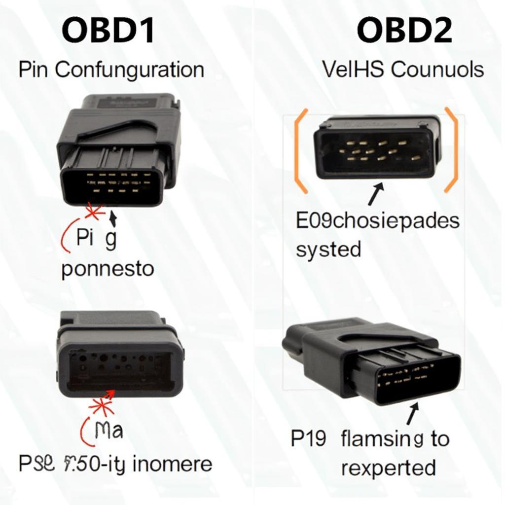 1993 Toyota OBD1 vs. OBD2 Connector