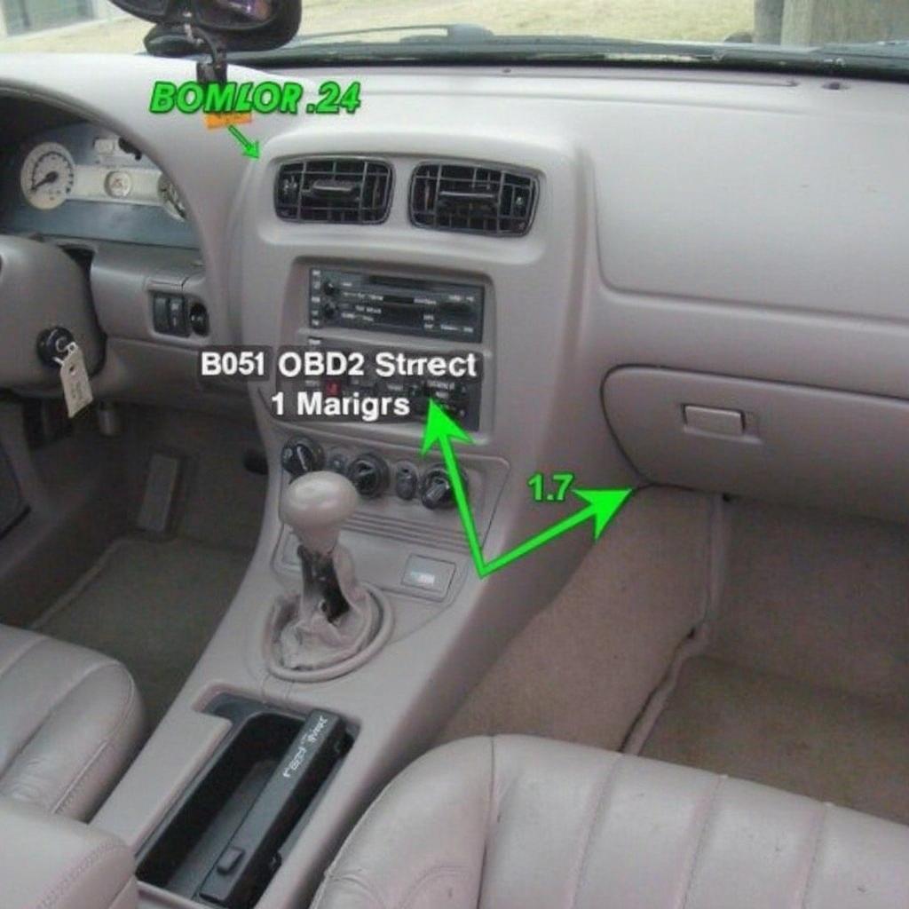 1994 Mercury Cougar OBD2 Connector Location