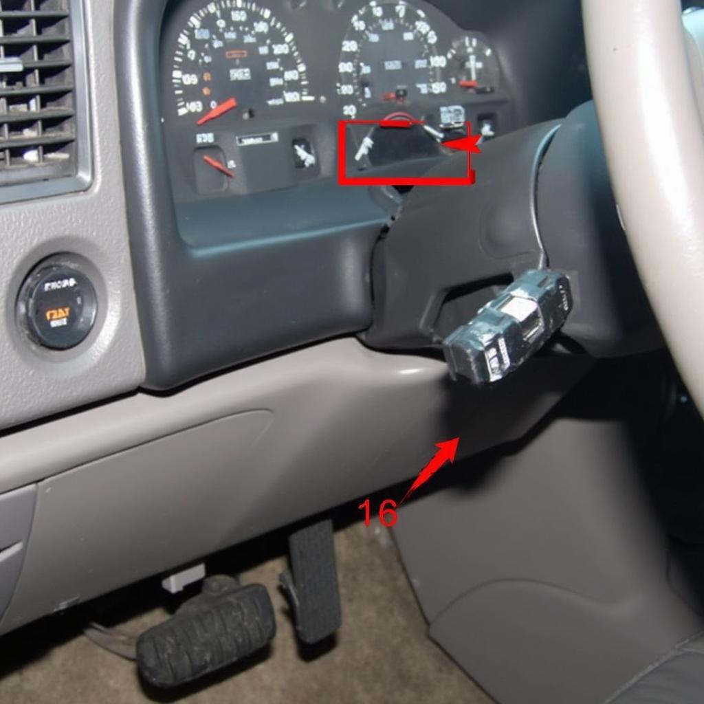 1996 F150 OBD2 Port Location Under Dashboard