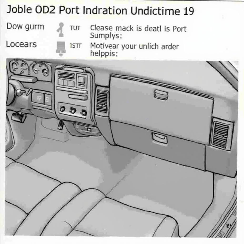 1996 Monte Carlo OBD2 Port Location