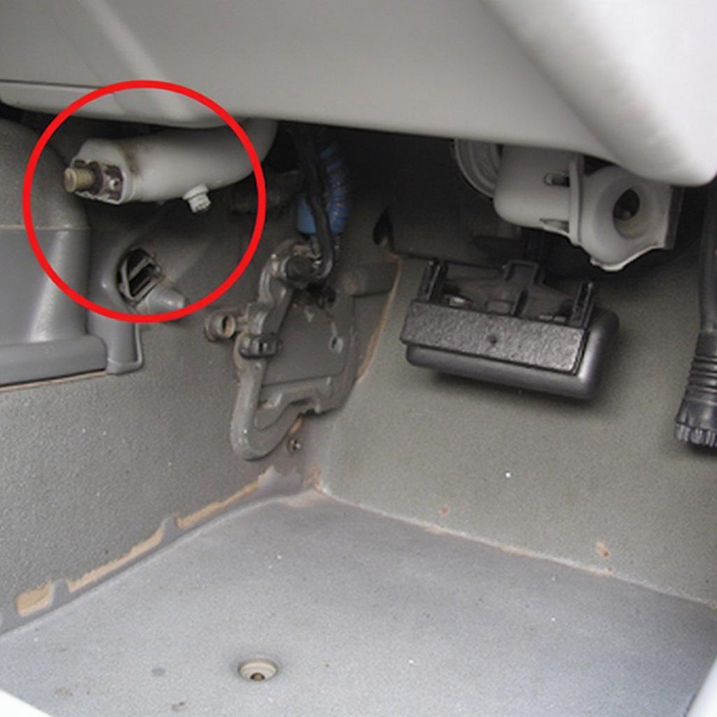 1997 Honda Accord OBD2 Port Location Under the Dashboard