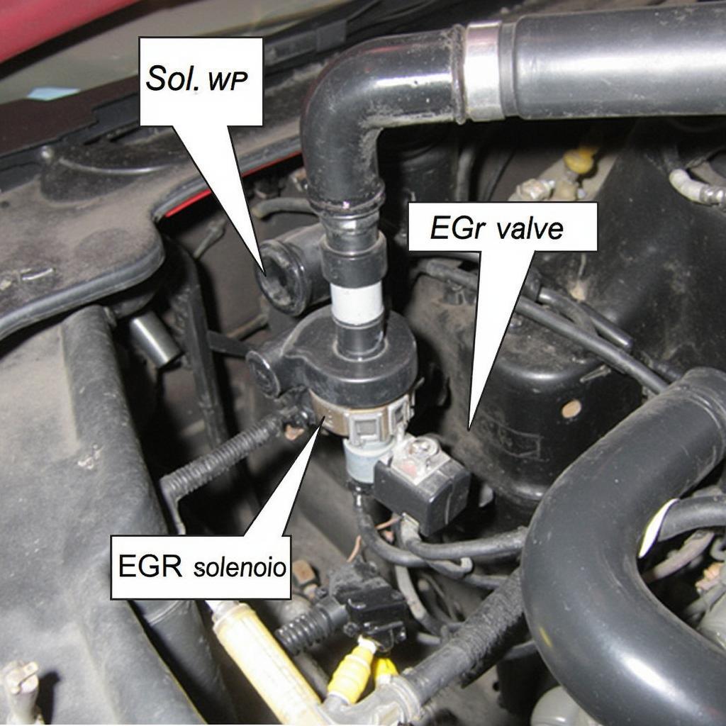 2000 Mitsubishi Mirage EGR System Location