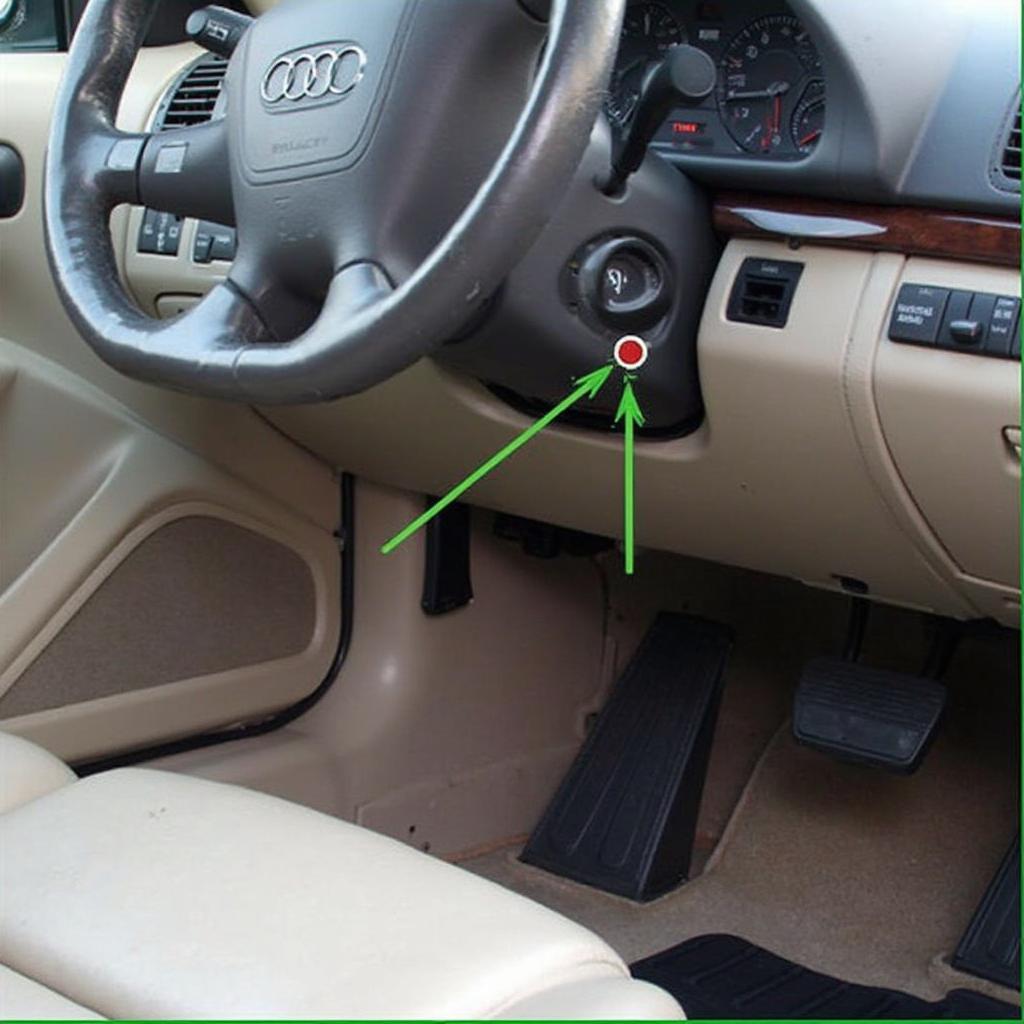 2001 Audi A6 OBD2 Port Location Under Dashboard