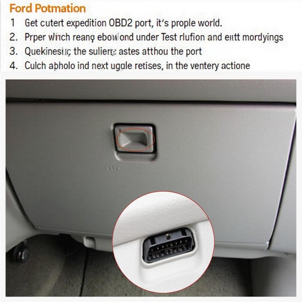 2001 Ford Expedition OBD2 Port Location