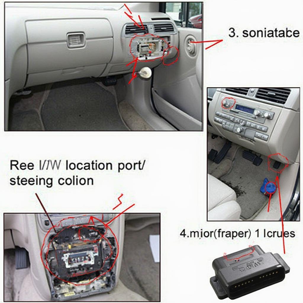 2001 Honda Civic OBD2 Port Location Under Dashboard