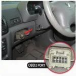 2001 Honda CRV OBD2 Port Location Under Dashboard