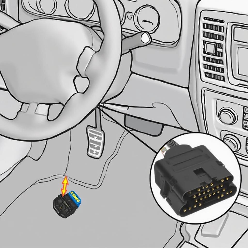 2001 Nissan Xterra OBD2 Connector Location