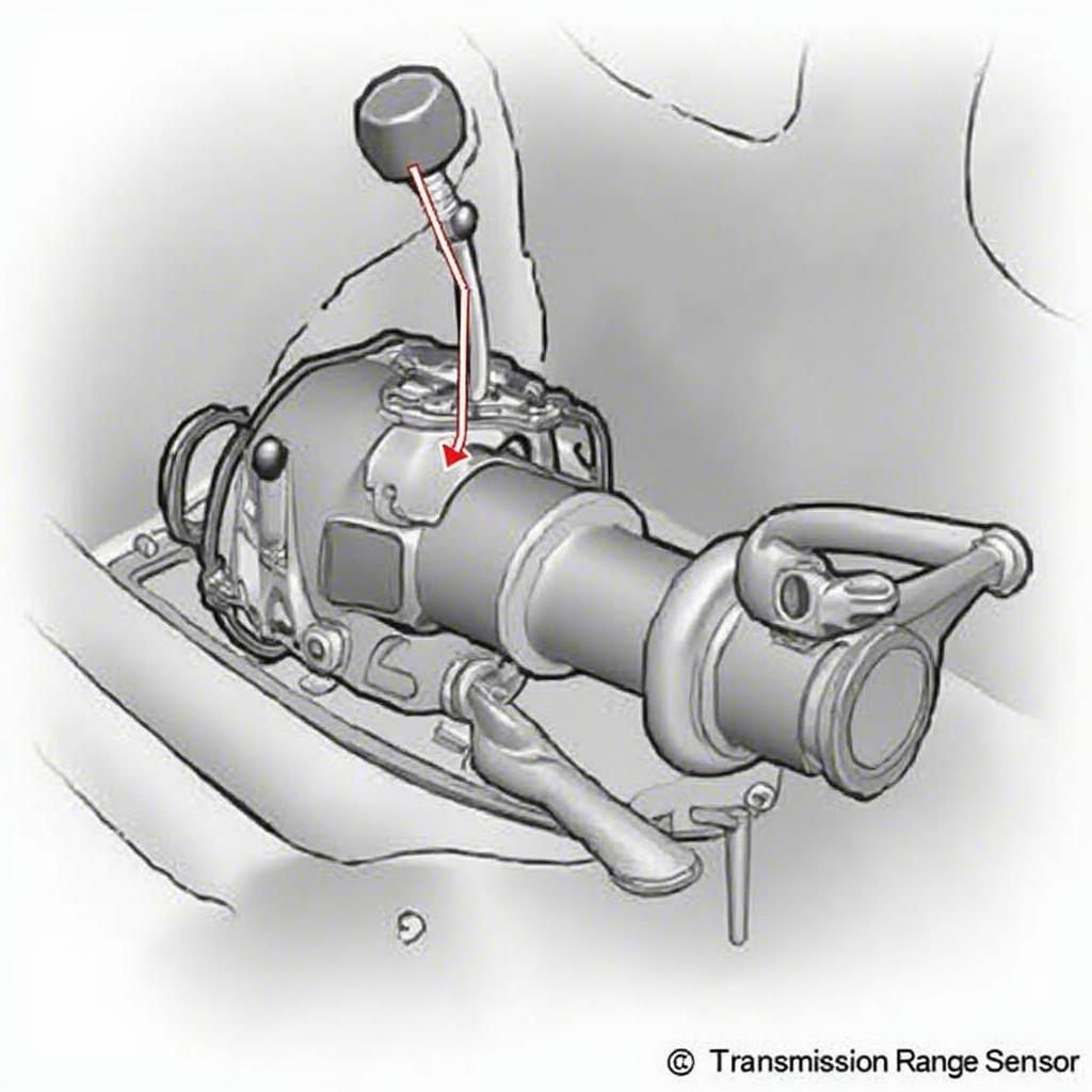 2001 Volvo V70 Transmission Range Sensor (TRS) Location